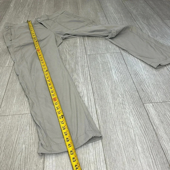 Athleta Utility Cargo Hidden Pockets Drawstring Jogger Pants Gray Size 16 - Picture 8 of 13